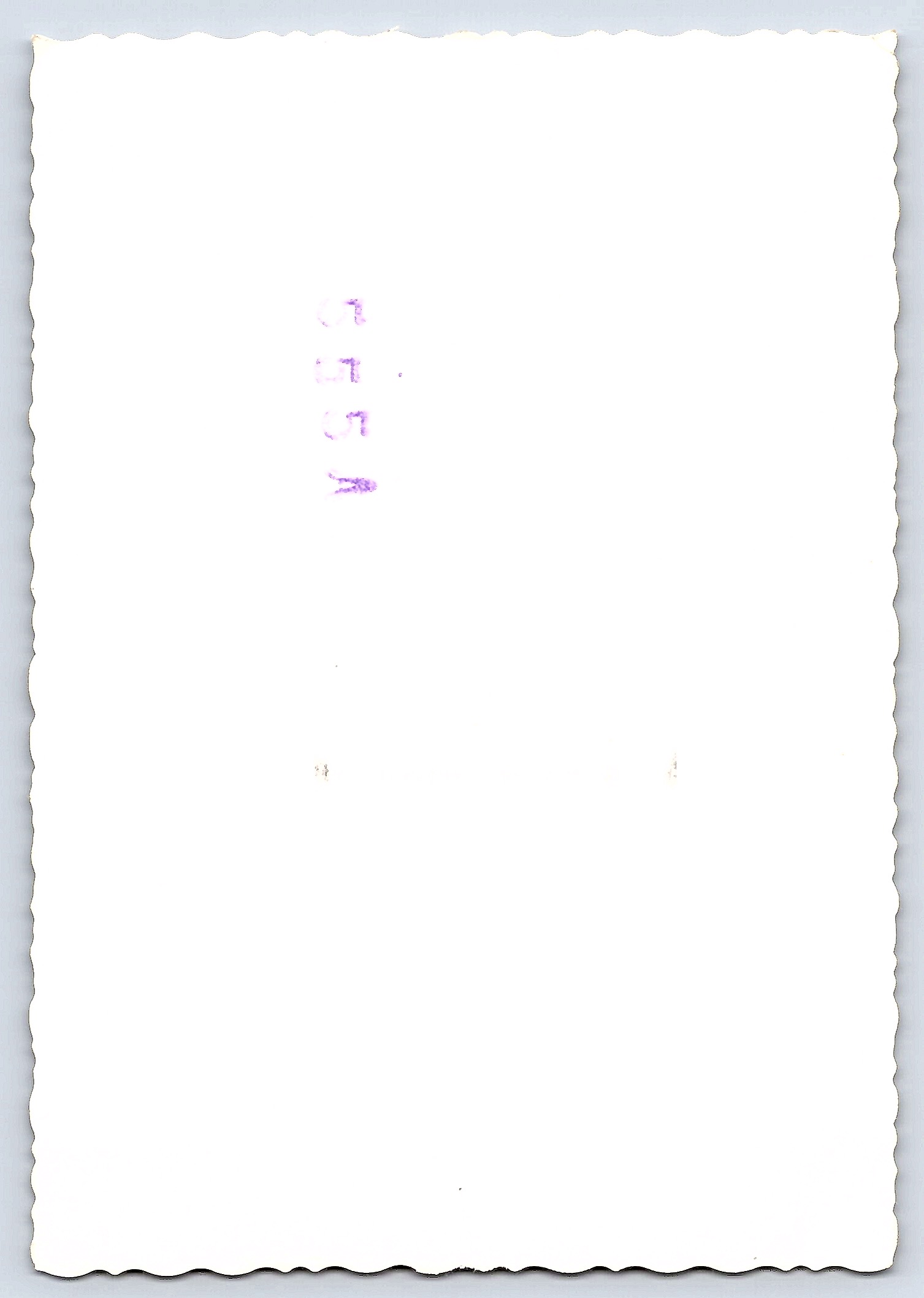 1957 Portrait of Two Men, Black and White, 3.5 × 5 inches - Back