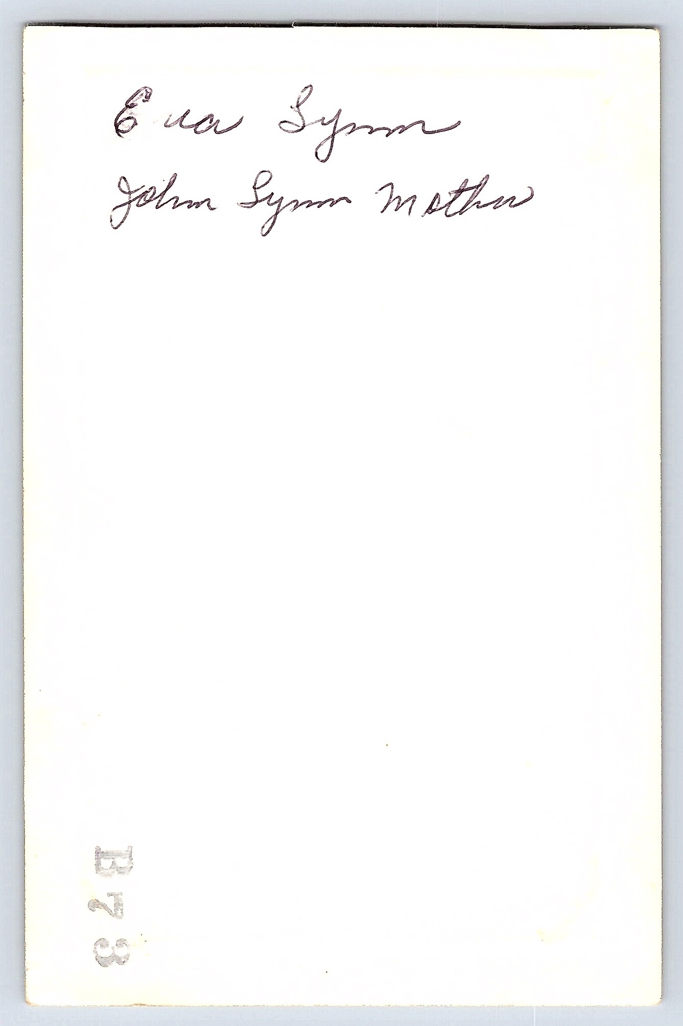 Vintage Portrait of Woman in Garden, Gelatin Silver, 3.1 × 4.77 in, 1940s - Back