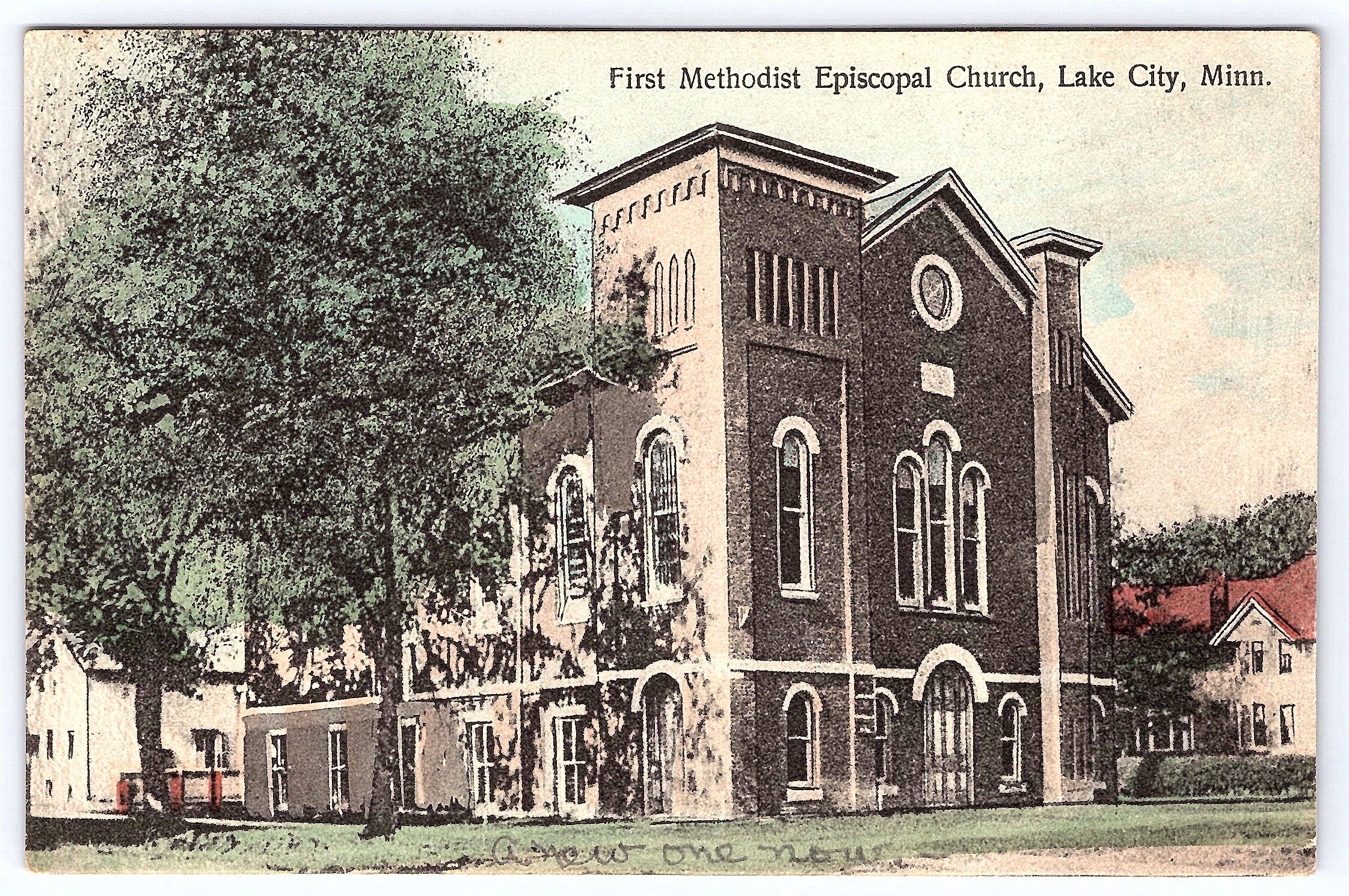 F.H. Phillips, Divided Back, First Methodist Church, Lake City, Minn, 1907-1915 - Front