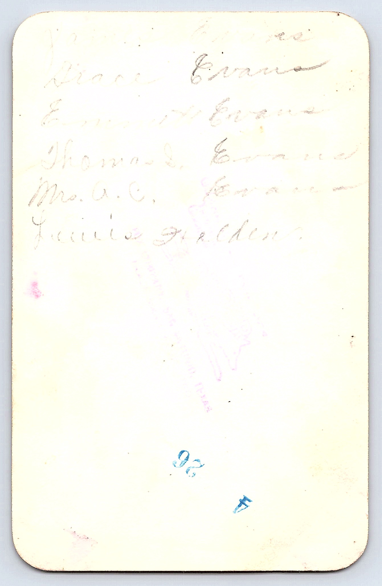 Vintage Car Ride, Gelatin Silver Print, 4.89 × 3.1 inches, 1930s - Back