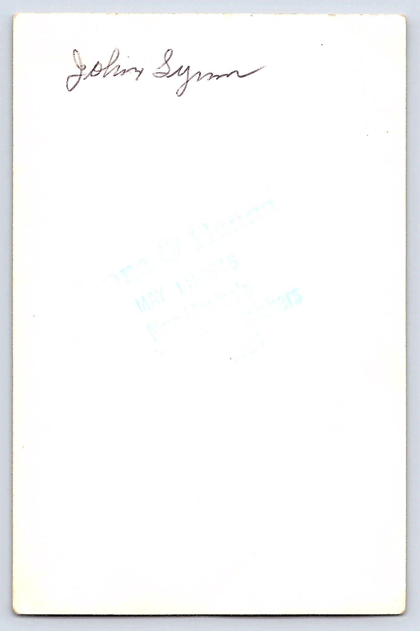 Man with Garden Plow, Gelatin Silver Print, 3.22 × 4.96 inches, 1970s - Back