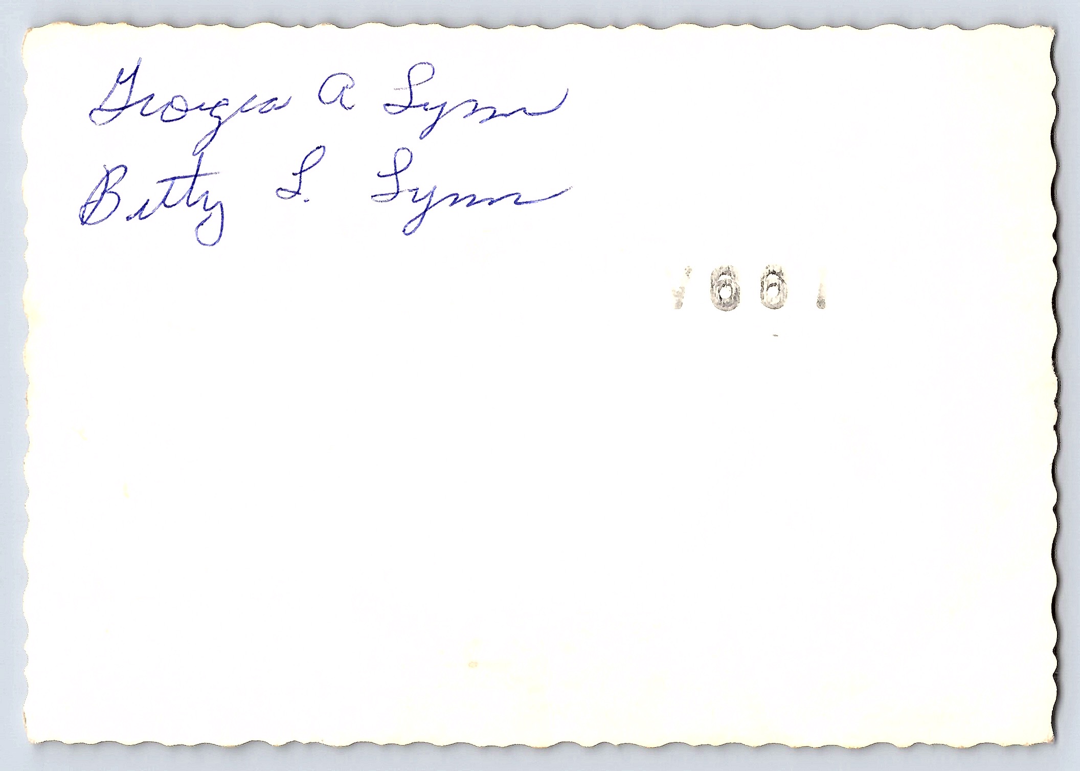 1959 Snapshot of Two Girls in Dresses, 5 × 3.5 inches - Back