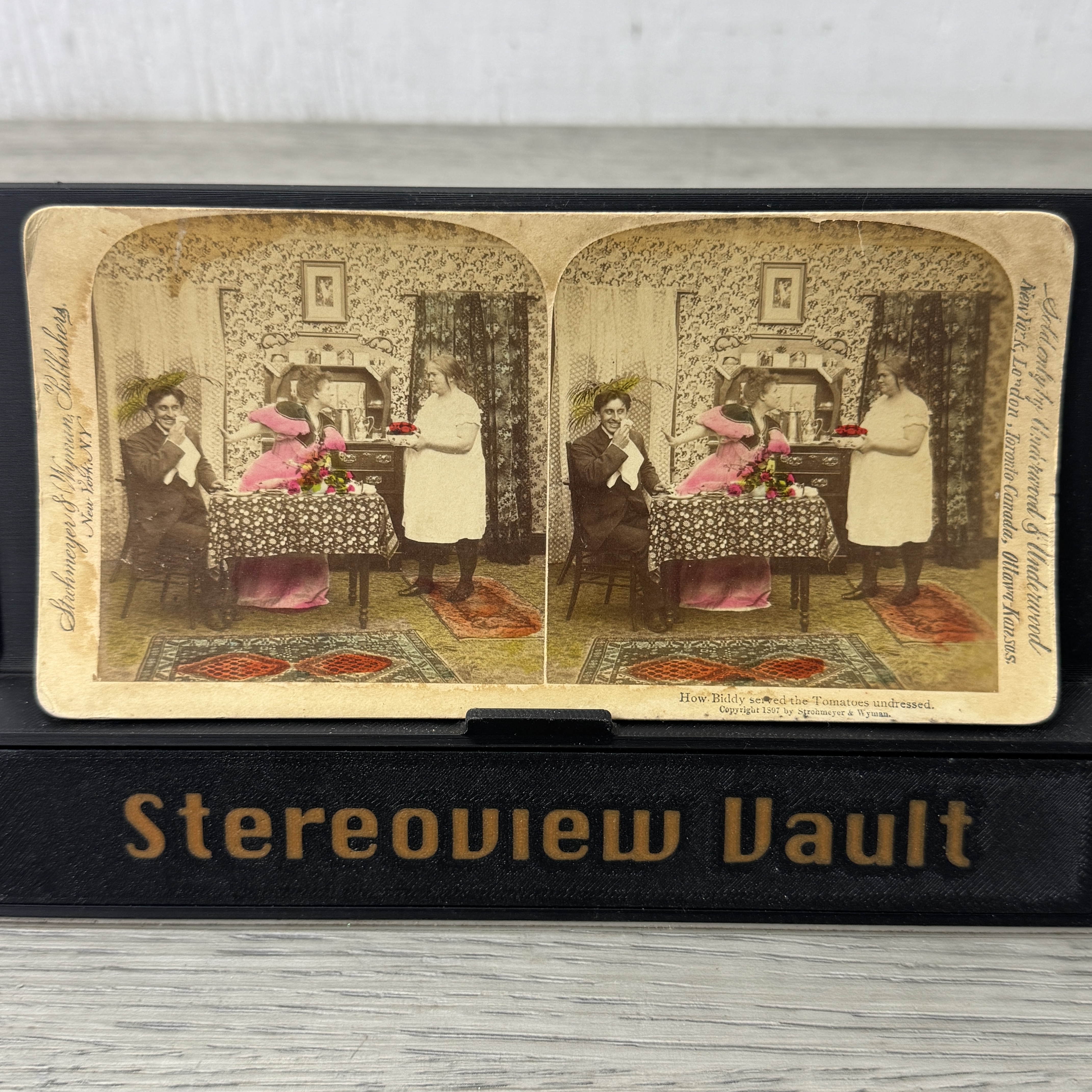 Underwood & Underwood, How Biddy Served Tomatoes, c. 1901 - Front