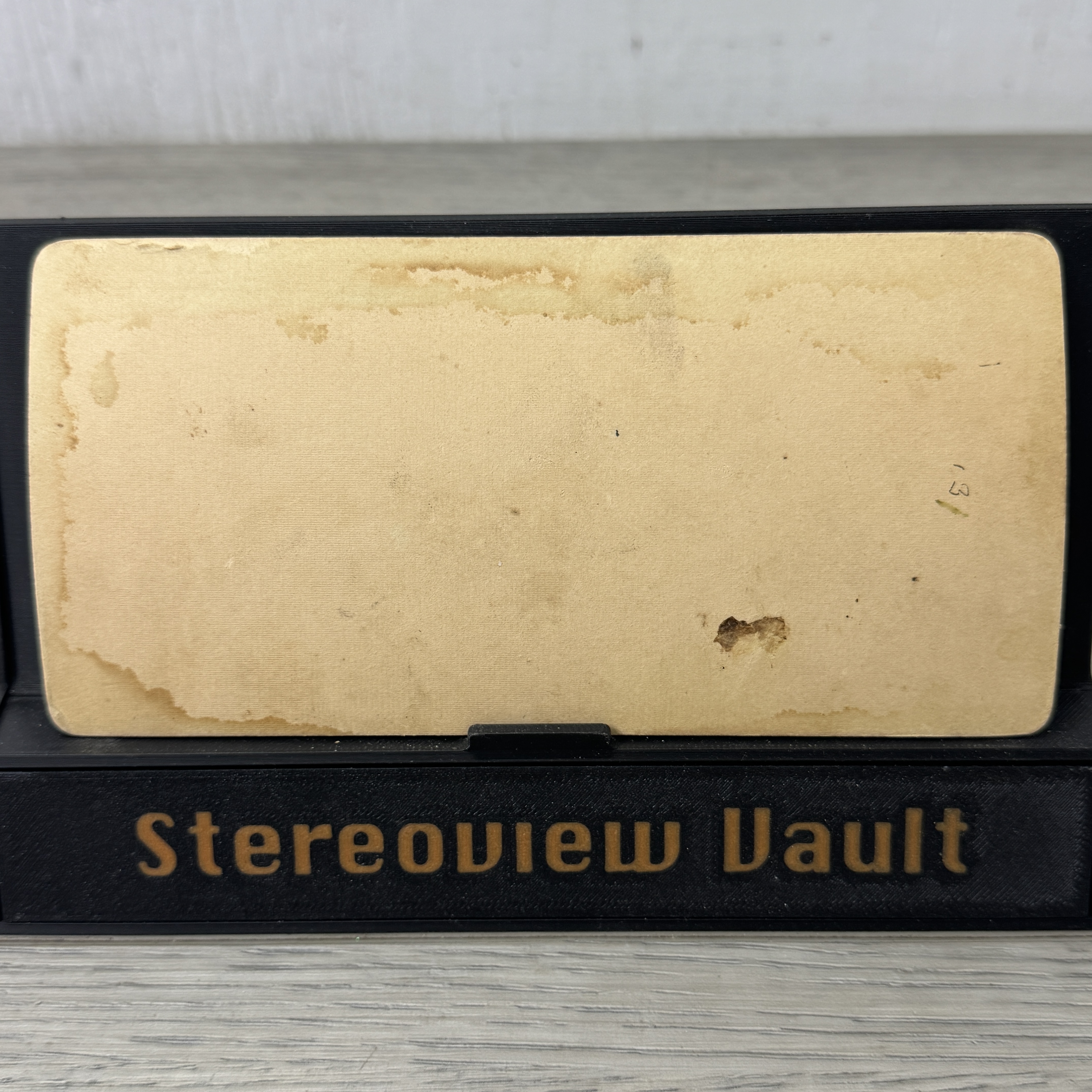 J.F. Jarvis Stereoview, Volunteers with Arms, c. 1898 - Back