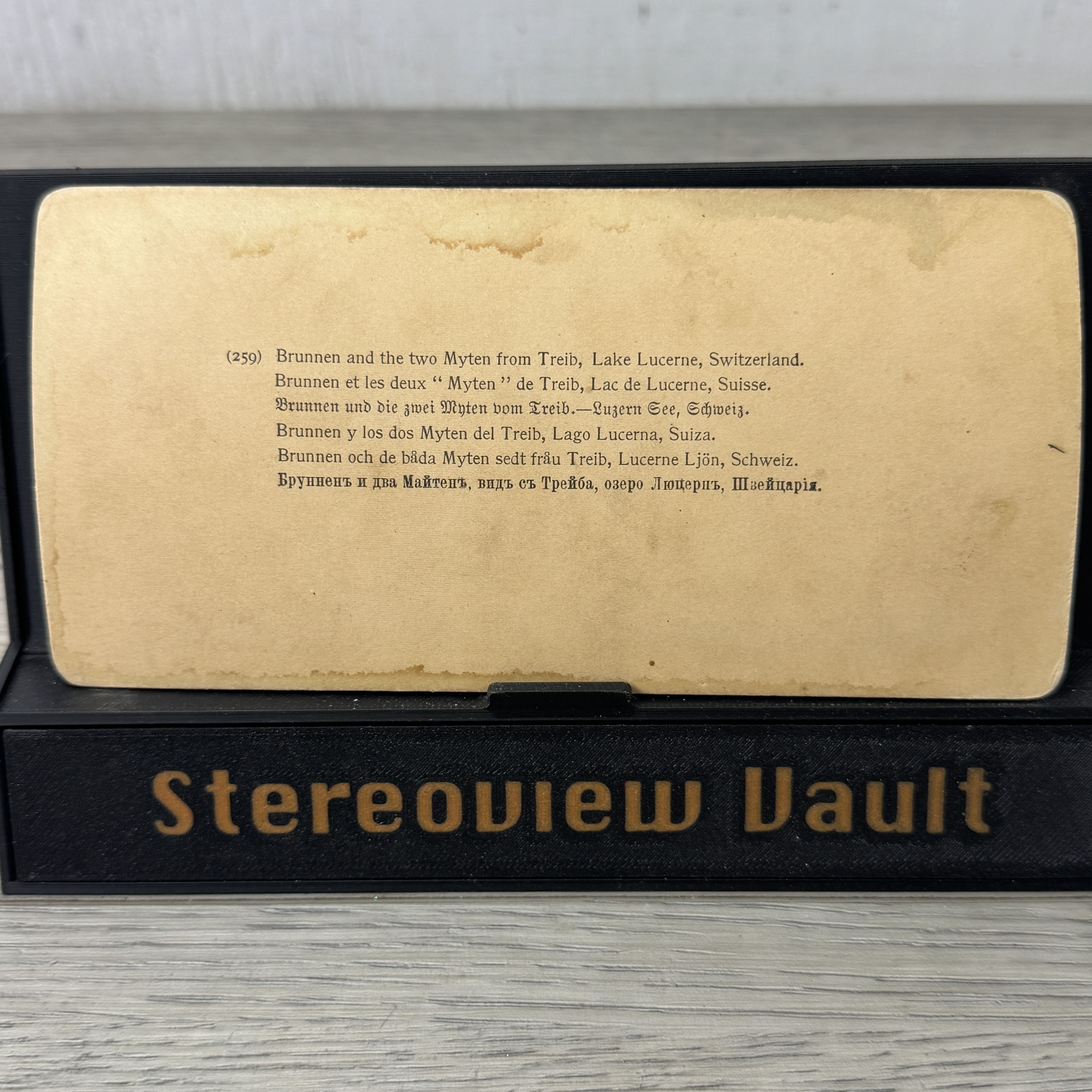 Underwood & Underwood (259) Brunnen and Myten, Lake Lucerne, c. 1907 - Back