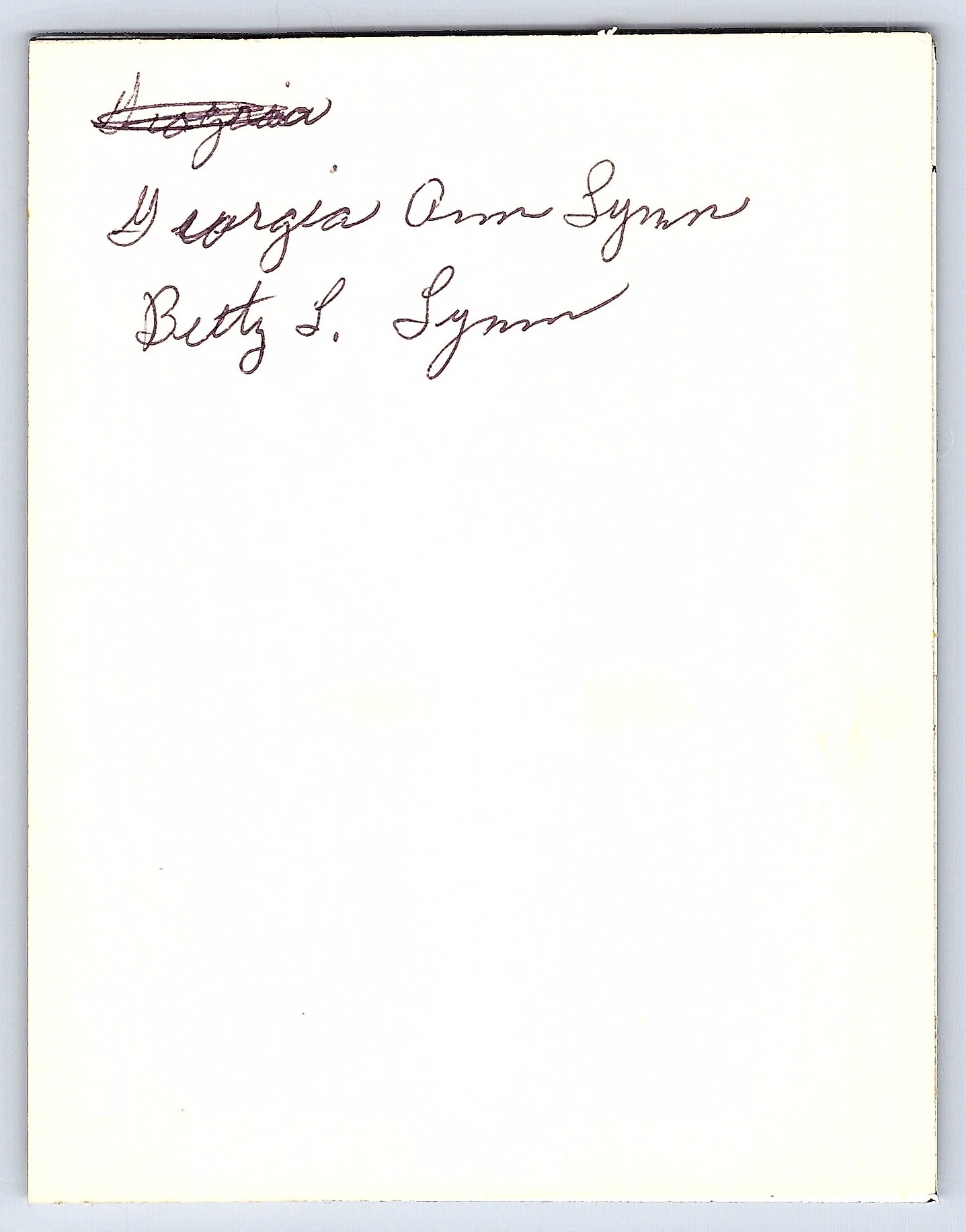 1960s Christmas Portrait, Color Print, Indoor Scene - Back