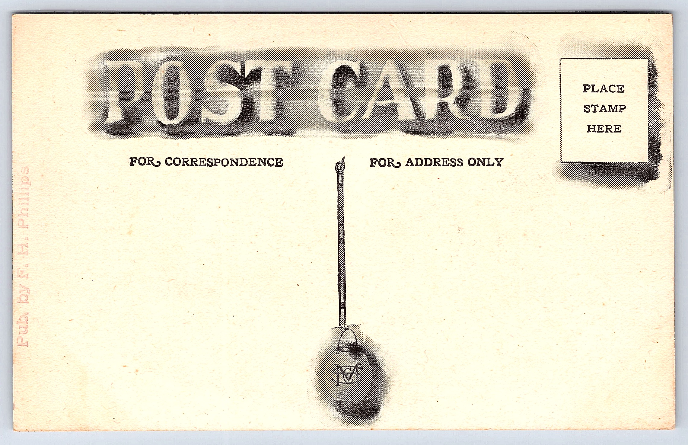 F.M. Phillips, Large Letter Postcard, Oaklyn Park, Lake City, Minn, 1930s - Back