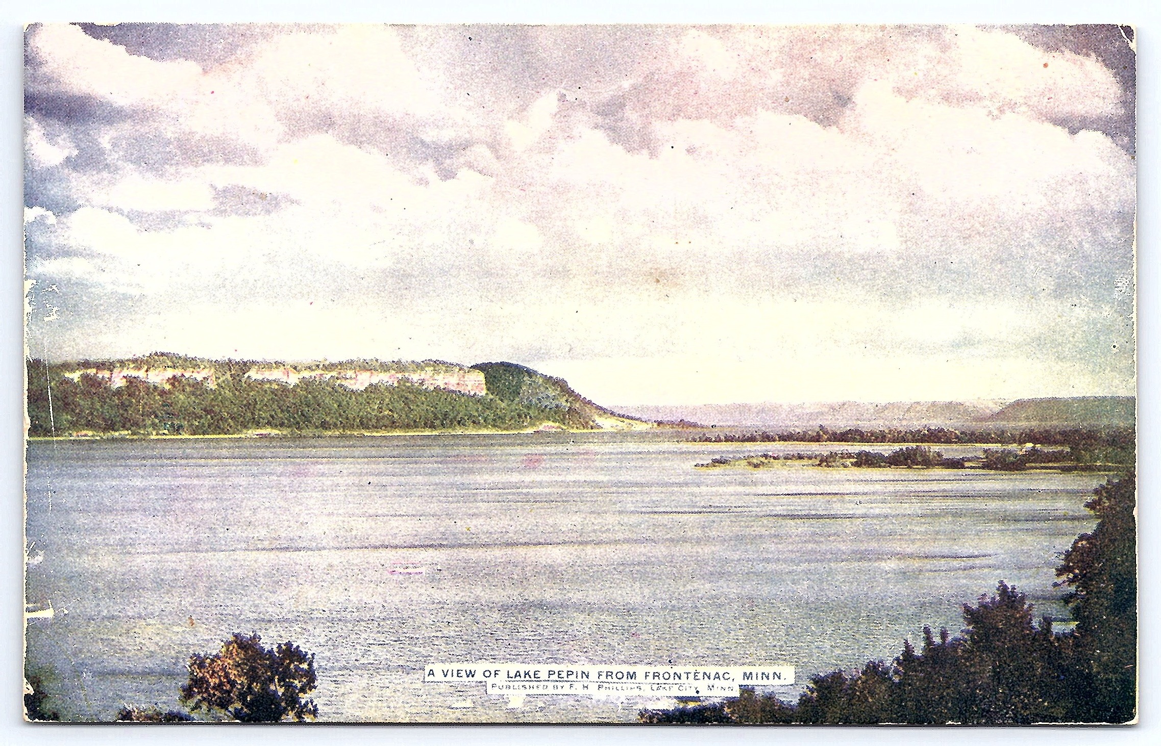 F. H. Phillips, Divided Back, Lake Pepin, Frontenac MN, 1907-1915 - Front