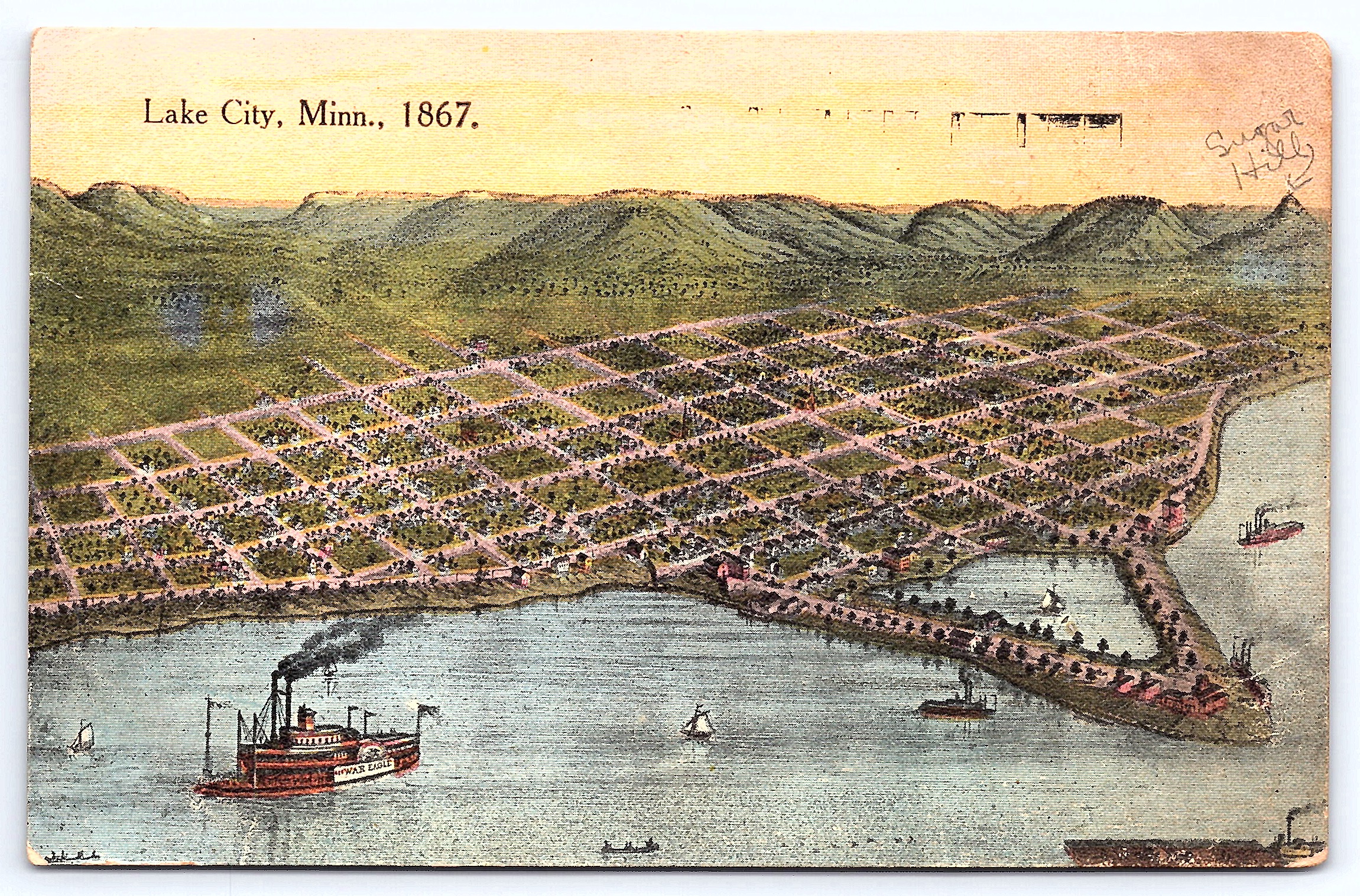 Ivoryton Brothers Co. Divided Back Postcard, Lake City, Minn. 1867, 1907 - Front