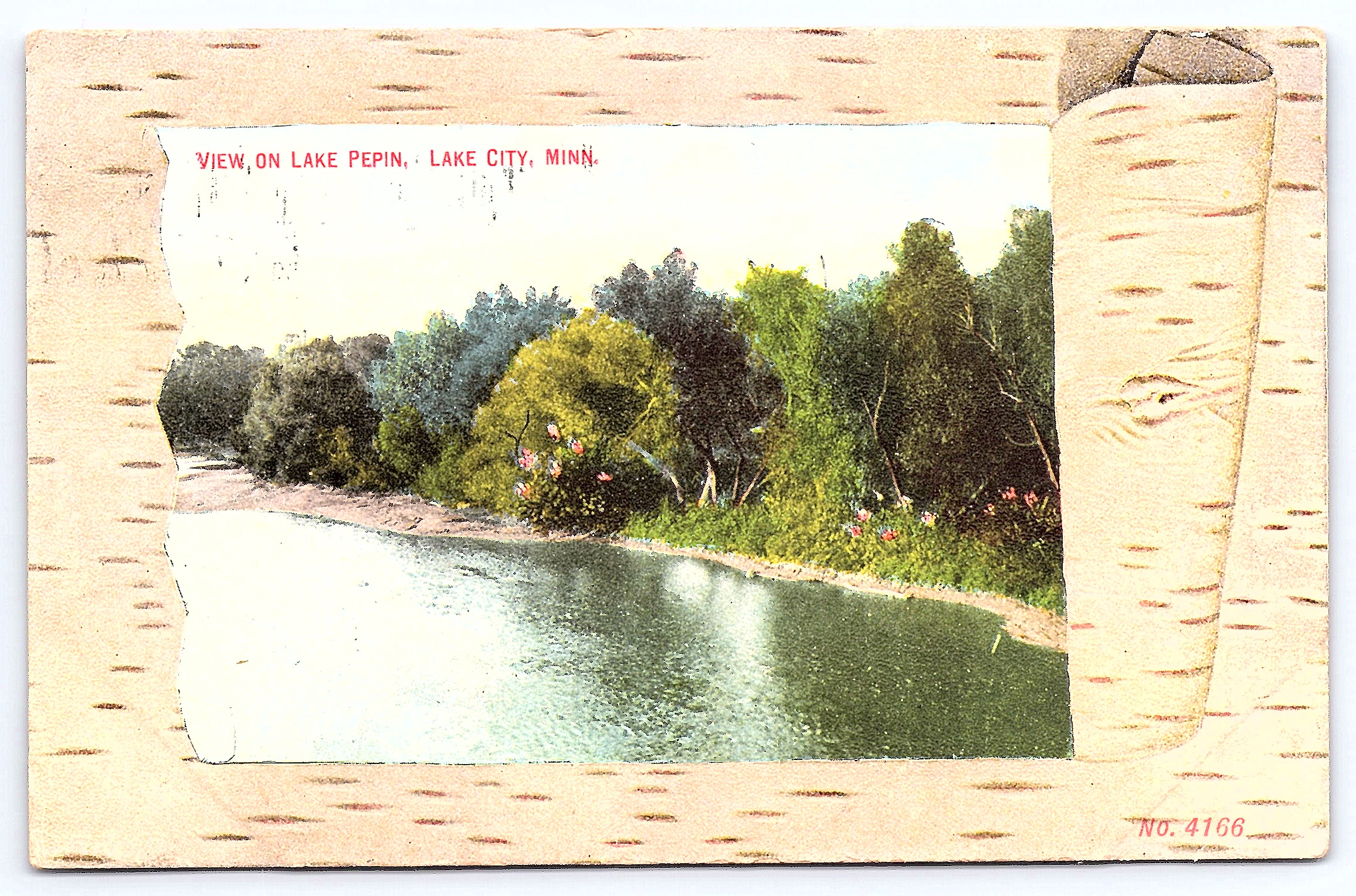 View on Lake Pepin, Lake City, Minn., Divided Back, 1909 - Front