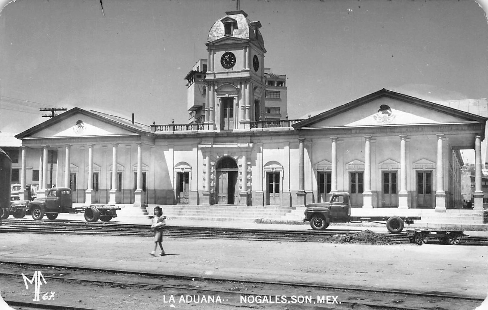 La Aduana, Nogales, Sonora, Mexico, RPPC, 1940s - Front