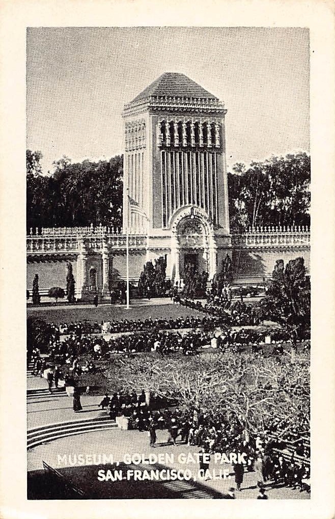 Museum at Golden Gate Park, San Francisco, 1920s Photo Print Card - Front